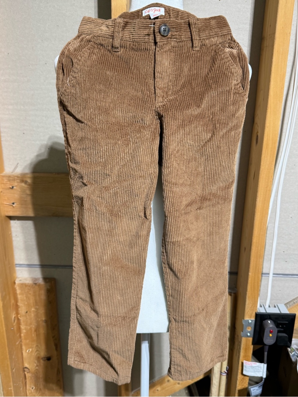 Cat & Jack Men’s Corduroy Pants — Camel Brown